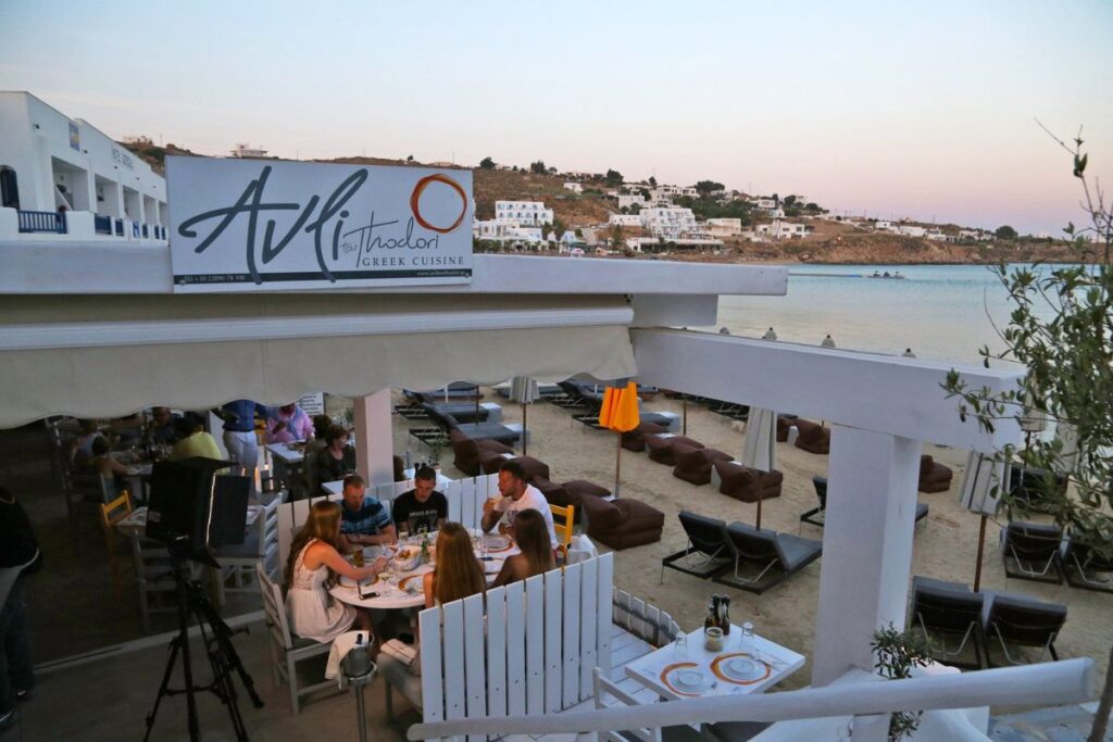Avli Tou Thodori restaurant mykonos