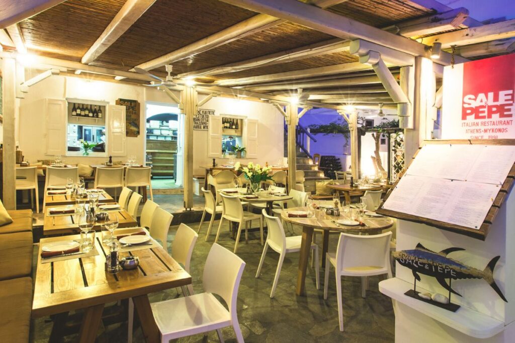 Sale e Pepe restaurant Mykonos
