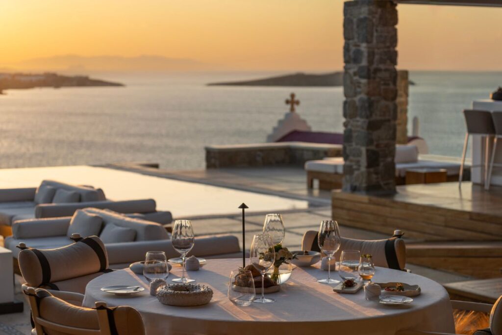 Yevo at Bill & Coo restaurant mykonos
